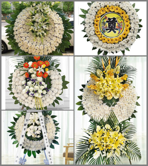 广东肇庆市封开县长安镇中良村花圈速递